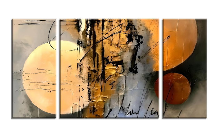 Wallity MXC10 Set de 3 Pinturas Decorativas en Lienzo Multicolor Wallity MXC10 Set de 3 Pinturas Decorativas en Lienzo Multicolor